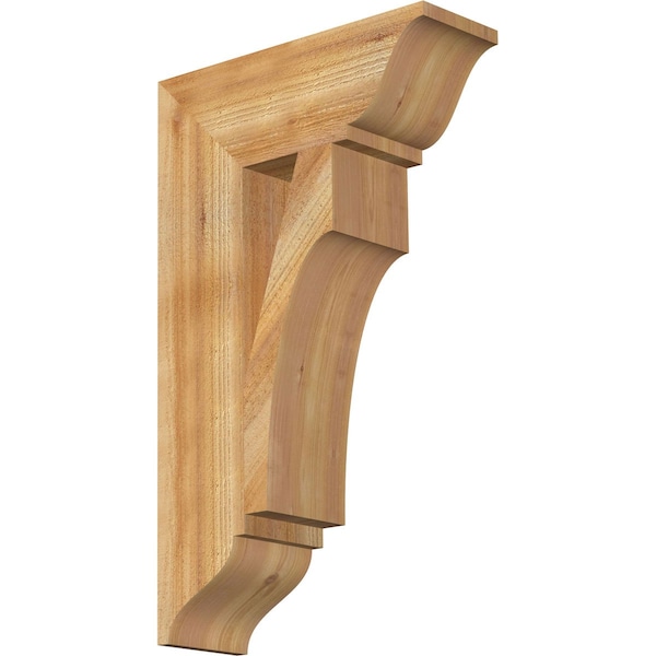 Ekena Millwork Westlake Traditional Rough Sawn Bracket, Western Red Cedar, 6"W x 18"D x 30"H BKT06X18X30WTL01RWR - main
